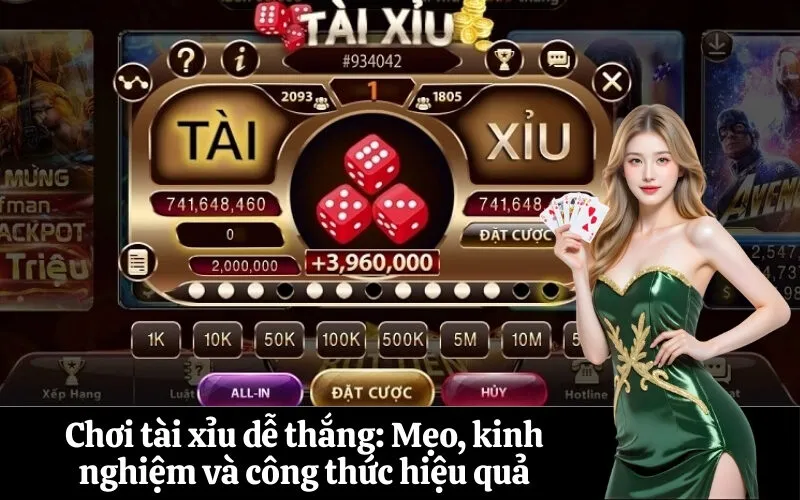 Chơi tài xỉu dễ thắng Mẹo, kinh nghiệm và công thức hiệu quả