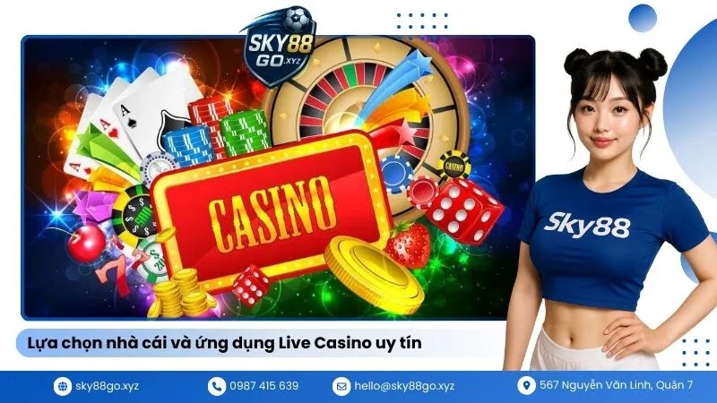 Lựa chọn nhà cái và ứng dụng Live Casino uy tín